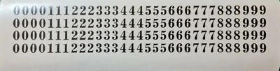 £2.20 • Buy Sticky Vinyl Numbers Stickers Decals Door Home Weather Proof Bk & Wt 10mm N1