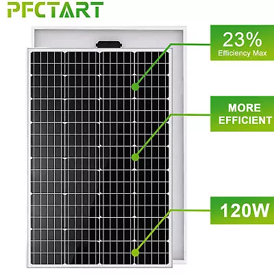 120W Solar Panel MONO 12V Solar Panels System Battery Charging Caravan Boat RV • £68.59