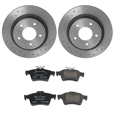 Brembo Xtra Rear 280mm Disc Rotors Textar Pad Brake Kit For Mazda 3 S Mazdaspeed • $159.95