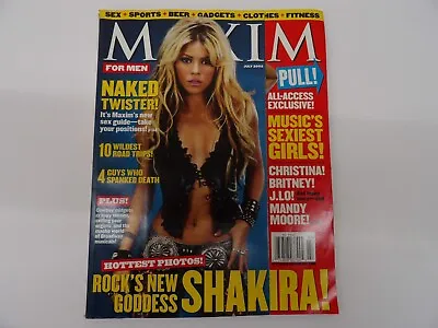 MAXIM Magazine #55 - July 2002 - Shakira/J. Lo/Britney/Christina/Naked Twister • $9.99