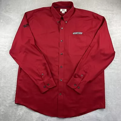 Cutter & Buck Freightliner Uniform Shirt Mens XL Burgundy Button Down Long Sleev • $17.48