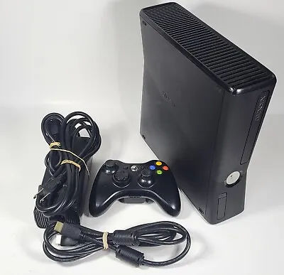 $76.99 • Buy Microsoft Xbox 360 Slim Console 250gb With Controller Black Tested Working