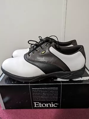 Etonic EM7000-14 Black /Brown Golf Shoes Men's Size 13 W • $19.99