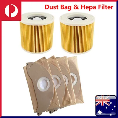Cartridge Filter Dust Bag For Karcher WD WD2 WD3 Series Wet & Dry Vacuum Cleaner • $13.94