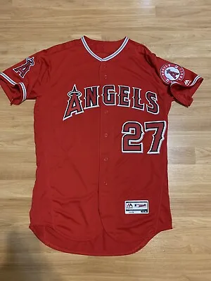 Authentic Mike Trout Los Angeles Angels Jersey 44 Large Majestic Anaheim • $209