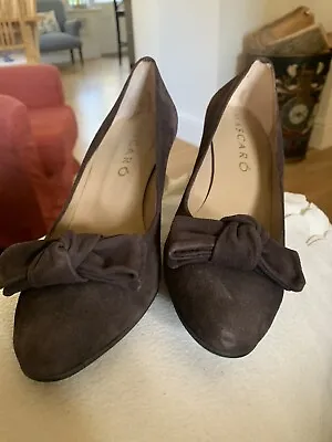 £10 • Buy Jamie Mascaro Brown Suede Shoes Size 38.5 New