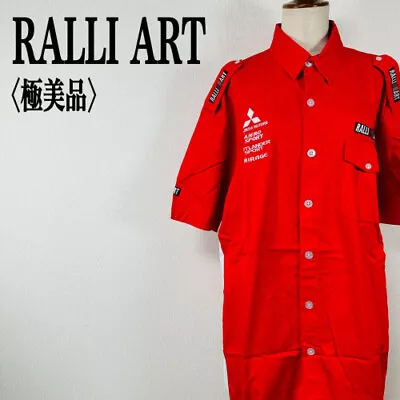 [Excellent Condition] Mitsubishi Motors Ralliart Work Short-sleeved Shirt • $140.92