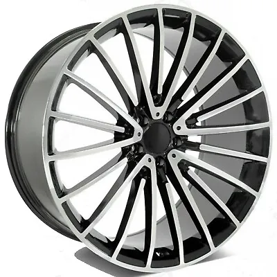 22 X9 Black Machined S63 Rims Wheels Mercedes Benz E350 Gle350 S550 Gls350 4pc • $1214.99