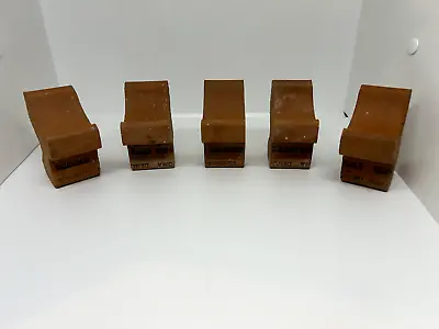 Set Of 5 Vintage Terra Cotta Planter Pot Feet/Risers Deroma Made In Italy • $34.99