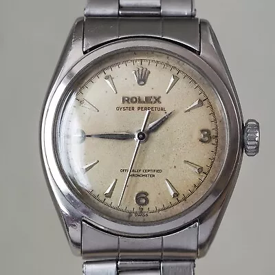 Vintage Rolex Oyster Perpetual Ref. 6084 “Explorer Dial” (circa 1953) • $4475