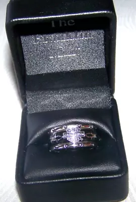 Franklin Mint Harley Davidson Rumble Roll Sterling Silver Ring Size 10 Mens HD • $129.99
