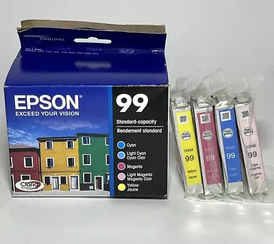 4 Of 5 Set Genuine Epson 99 T099 Color Ink Cartridges T0992 T0993 T0994 T0996 • $32.99