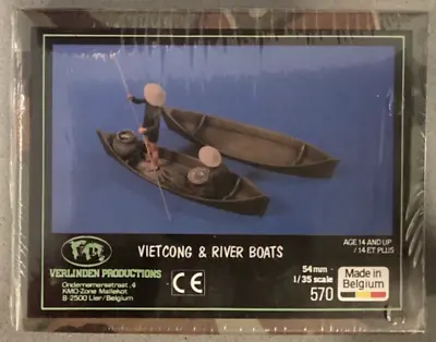 Verlinden 570 Vietcong & River Boats 1:35 Scale Model Kit 1/35 • $79.99