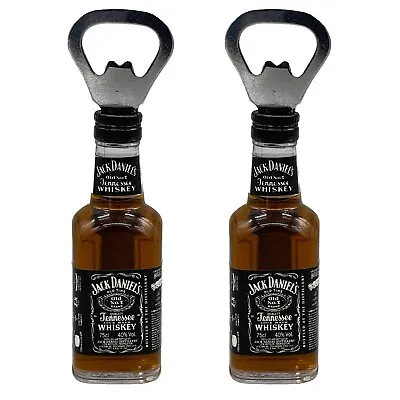 2 X Bottle Openers Fridge Magnet Jack Daniels Beer Magnetic Novelty Gift Bar • £6.49