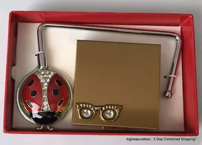 NIB Handbag Holder Ladybug + Compact Mirror Jewelry Lot Y • $1.99