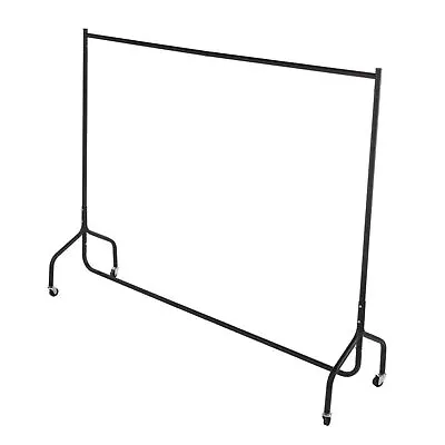 NEW 6ft Garment Clothes Rail Super Heavy Duty All Metal Black • £29.99