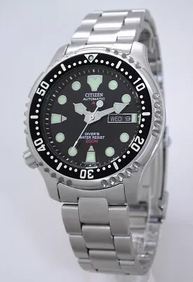 Citizen Promaster Automatic DIVER'S 20 Atm Steel Plastic Band NY0040-09EEM • $519.45
