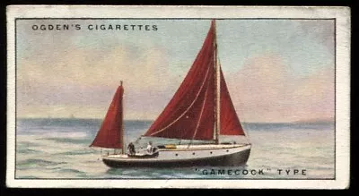 Tobacco Card Ogdens YACHTS & MOTOR BOATS 1930 Gamecock Type #20 • £2