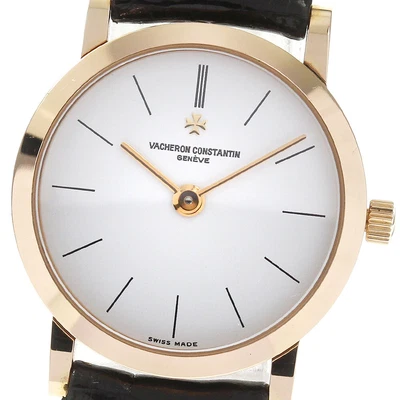 $4250 • Buy VACHERON CONSTANTIN Patrimony 25093 K18PG White Dial Quartz Ladies Watch_734867
