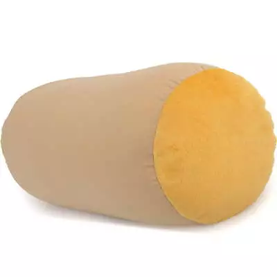 Pillowy Microbead Bolster Neck Roll Pillow 14  X 8  1.00 Lb Barely Beige • $27.85