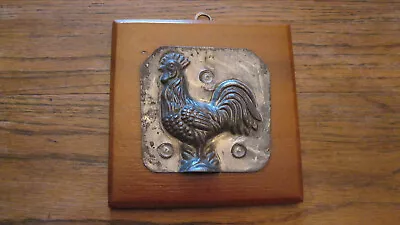 Antique  Rooster Chicken   Candy Mold Half Nicely Mounted !! • $15