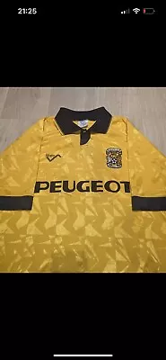 Rare 1992 Coventry City Football Shirt. Yellow Third Shirt. • £195