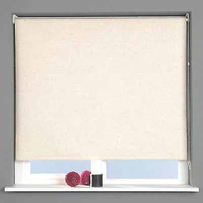 EASY FIT- DAYLIGHT Linen Texture Trimmable  Roller Blind 170cm Drop 5 Widths • £22.99