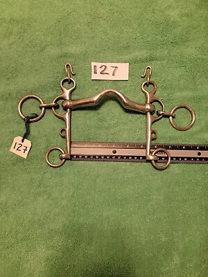 Horse Bit English Polo / Eventing-Hartwell Mullen Mouth Ported Sliding Rugby Pel • $250