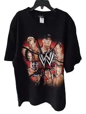 2008 WWE Superstar T Shirt Vintage Cena Undertaker HHH Edge Jericho Sz 10/12 • £39.36
