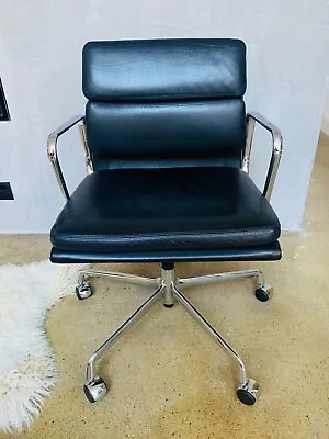 Charles Eames  Office Chair Original/black Leather/softpad/excellent Condition  • £1550