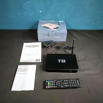 T8 V2 Smart TV Box Android Quad Core Media Streaming EBox XBMC Full HD 1080P • £18