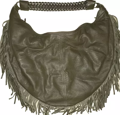 Tylie Malibu Women's Vintage Fringed Leather Bag • $35