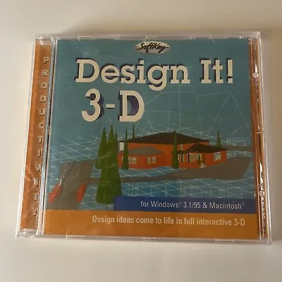 Softkey: Design It! 3D PC Mac CDROM *New Sealed* • £10.40