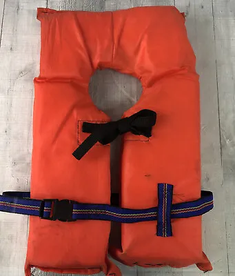 $5.99 • Buy Vintage America's Cup Youth Orange Life Vest Model Y2. Chest Size 24-28. USED