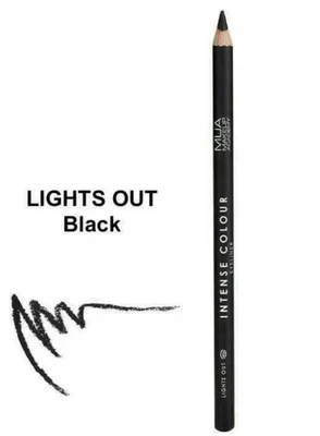 £3.90 • Buy MUA Makeup Intense Colour Eyeliner Kohl Pencil Soft New Formula Vegan LIGHTS OUT