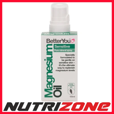 £13.80 • Buy BetterYou Magnesium Oil Sensitive Spray - 100 Ml