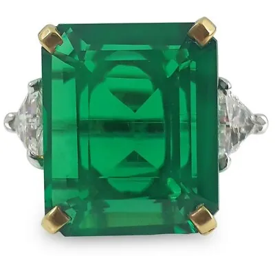 7ct Columbian Emerald Ring 925 Fine Silver Handmade Luxury Auction Jewelry New   • $252