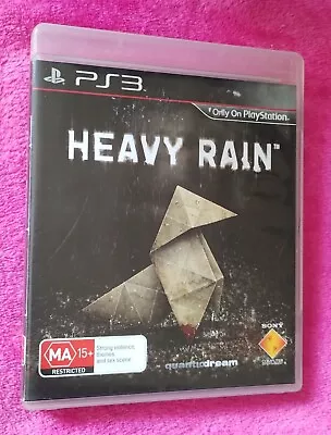 Heavy Rain Move Edition Sony Playstation 3 Game PAL PS3 AS NEW CONDITION  • $10.50