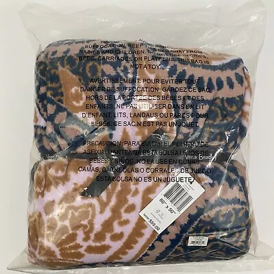 Vera Bradley Throw Blanket Fern Paisley Size 80  X 50  12408-X60 New NWT • $39.97