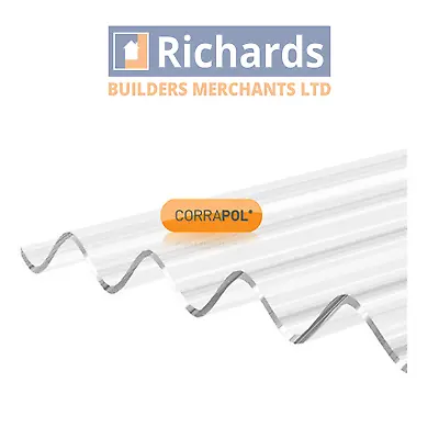 £74.84 • Buy Corrapol Corrugated Plastic Roofing Sheets | Stormproof (High Profile)