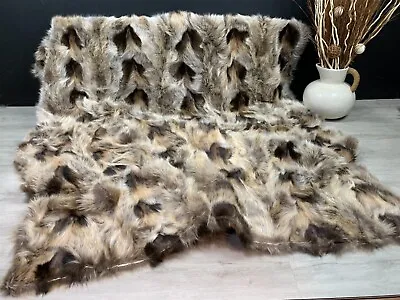 Real Fox Fur Throw 80'' X 90'' • $1175