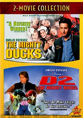 Disney Kids Hockey Movie Double Feature The Mighty Ducks & Sequel D2 DVD 2 Pack • $29.95