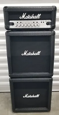 Marshall Mg Mg15cfxms Carbon Fiber Full Mini Stack Guitar Amplifier Amp Rare • $599