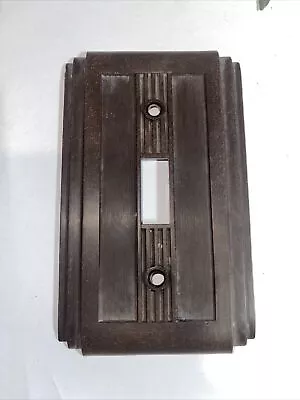 Vintage Antique Mid Century Ring Grip Bakelite Wall Plate For Light Switch (25a) • $29.99