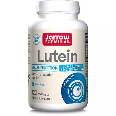 Jarrow Formulas Lutein 20mg & Zeaxanthin 4mg 120 Softgels Supports Eye Health • £24.69