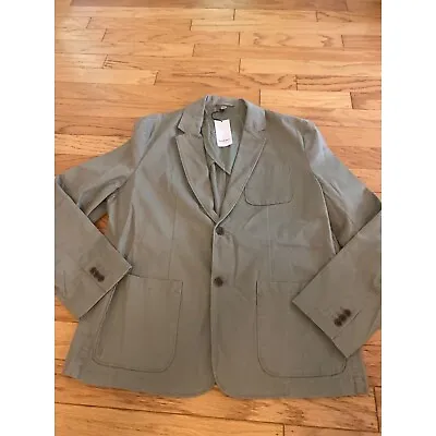 NWT Goodfellow Women’s Green Kenwood Blazer Button Front Cotton Jacket Size XL • $30