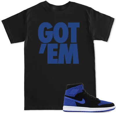 23 Flyknit T Shirt To Match With Air Jordan RETRO 1 Flyknit Royal Blue Shoes • $16.99