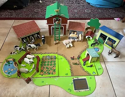 Early Learning Centre ELC Wooden Farm Play Set • £55