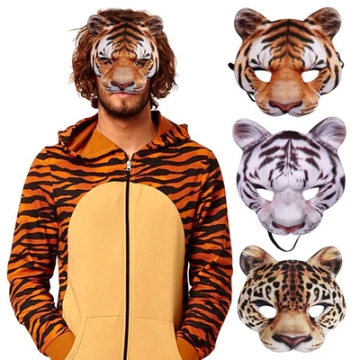£3.53 • Buy Halloween Prop Halloween Masks 3d Animal Mask Half Face Mask Masquerade Masks
