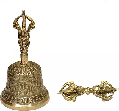 Dharma Store - Tibetan Buddhist Meditation Bell And Dorje Set 4.5 Inch • $27.80